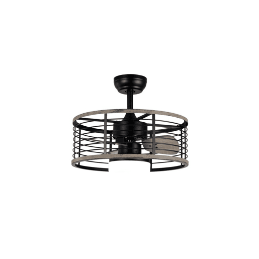 ventoinha de tecto cor preta metal pella série 50cm