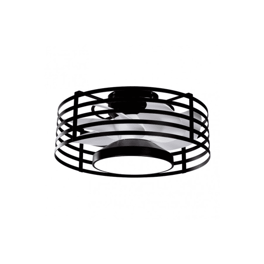 ventilador de tecto metálico cor preta série xaloc 58cm