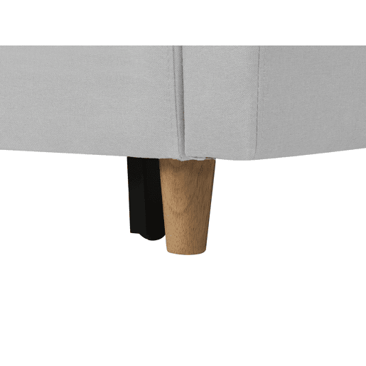 Sofá-cama de canto FLAKK Tecido Cinzento claro com arrumação 4 lugares à esquerda