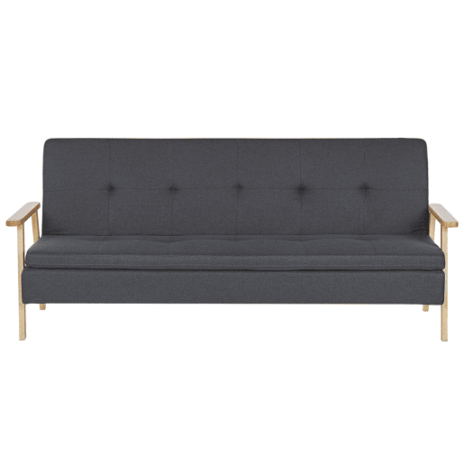 Sofá-cama TJORN Tecido Cinzento escuro 3 lugares