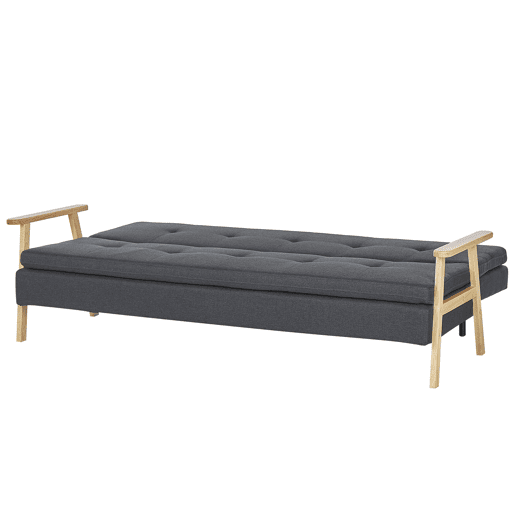 Sofá-cama TJORN Tecido Cinzento escuro 3 lugares