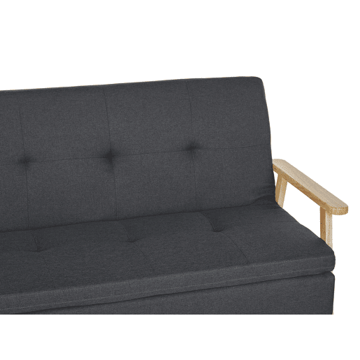 Sofá-cama TJORN Tecido Cinzento escuro 3 lugares