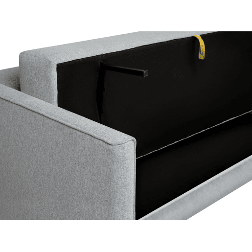 Sofá-cama EKSJO Tecido Cinzento claro com arrumação 3 lugares