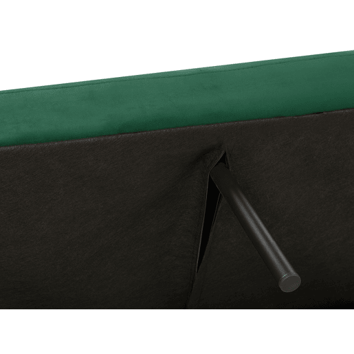 Sofá-cama VIMMERBY Veludo Verde esmeralda 3 lugares