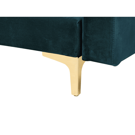 Sofá-cama ABERDEEN Veludo Azul esverdeado 3 lugares