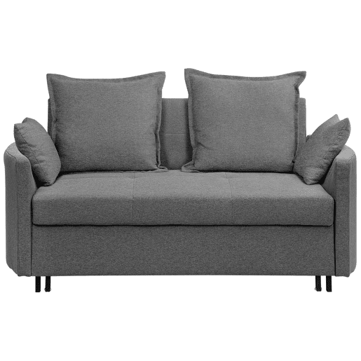 Sofá-cama HOVIN Tecido Cinzento 2 lugares Sofá-cama HOVIN Tecido Cinzento 2 lugares