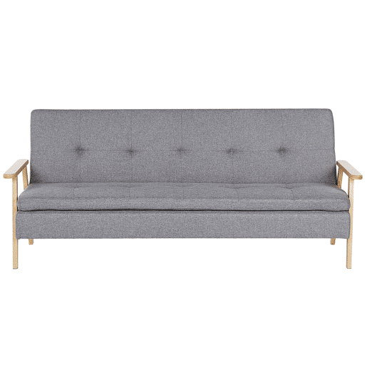 Sofá-cama TJORN Tecido Cinzento claro 3 lugares