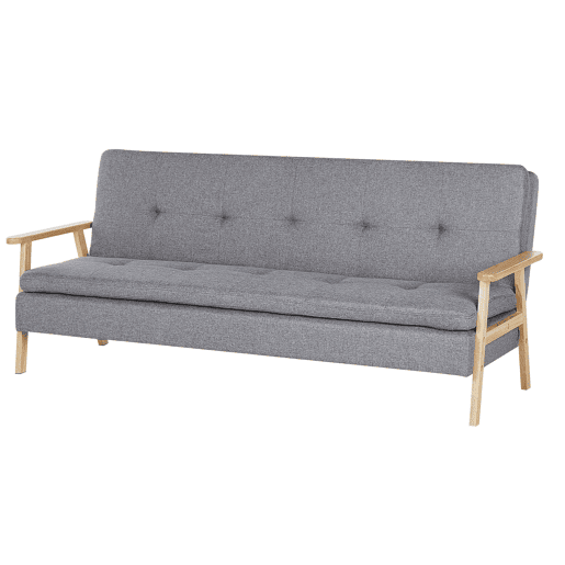 Sofá-cama TJORN Tecido Cinzento claro 3 lugares