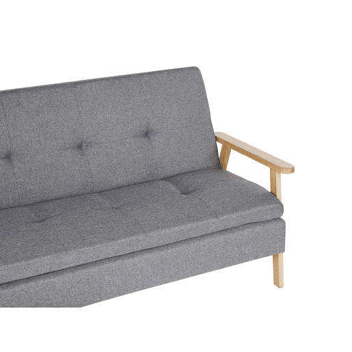 Sofá-cama TJORN Tecido Cinzento claro 3 lugares