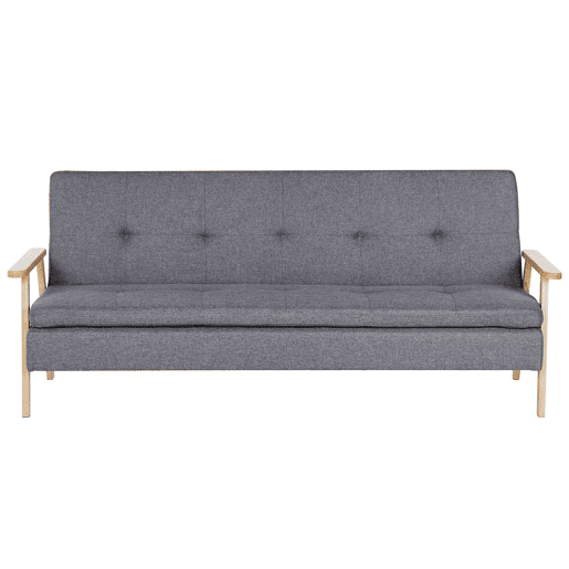 Sofá-cama TJORN Tecido Cinzento 3 lugares