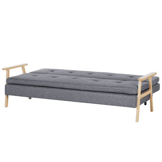 Sofá-cama TJORN Tecido Cinzento 3 lugares
