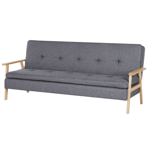 Sofá-cama TJORN Tecido Cinzento 3 lugares