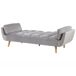 Beliani Sofá cama Terciopelo ASBY Beliani Sofá cama Terciopelo ASBY Gris Claro