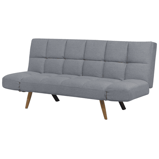 Sofá-cama INGARO Tecido Cinzento 2 lugares