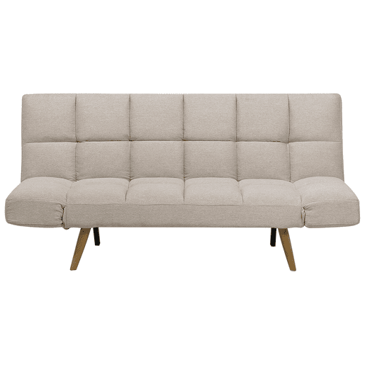 Sofá-cama INGARO Tecido Creme 2 lugares Sofá-cama INGARO Tecido Creme 2 lugares