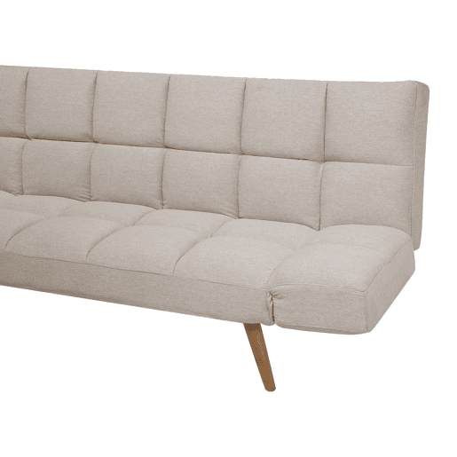Sofá-cama INGARO Tecido Creme 2 lugares Sofá-cama INGARO Tecido Creme 2 lugares