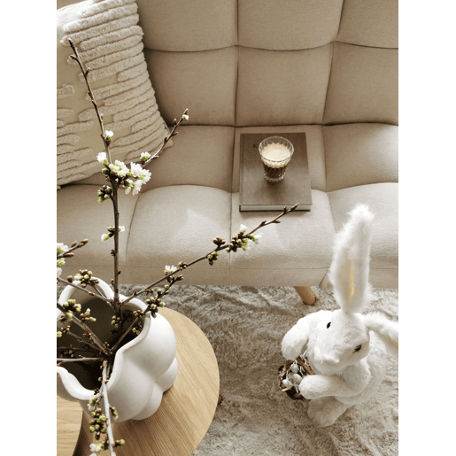 Sofá-cama INGARO Tecido Creme 2 lugares Sofá-cama INGARO Tecido Creme 2 lugares
