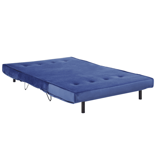 Sofá-cama VESTFOLD Veludo Azul marinho 2 lugares
