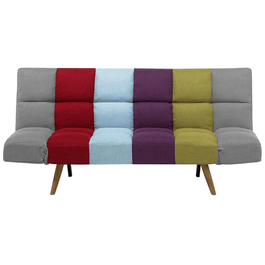 Sofá-cama INGARO Tecido Multicolor 2 lugares Sofá-cama INGARO Tecido Multicolor 2 lugares