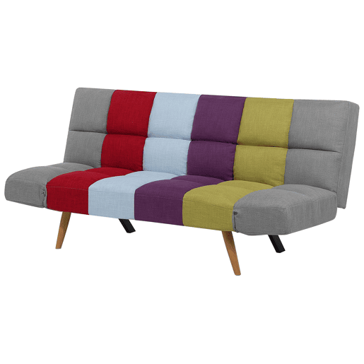 Sofá-cama INGARO Tecido Multicolor 2 lugares Sofá-cama INGARO Tecido Multicolor 2 lugares
