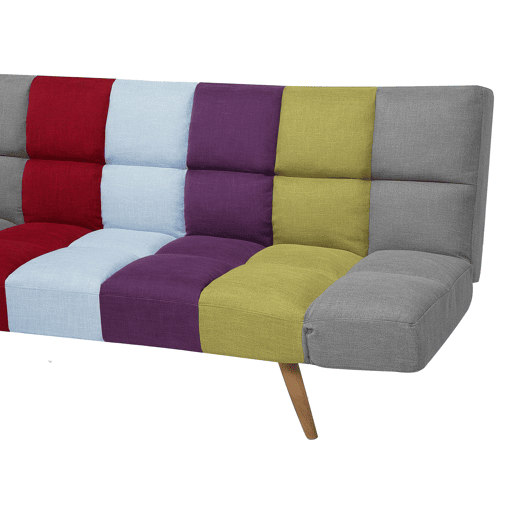 Sofá-cama INGARO Tecido Multicolor 2 lugares Sofá-cama INGARO Tecido Multicolor 2 lugares