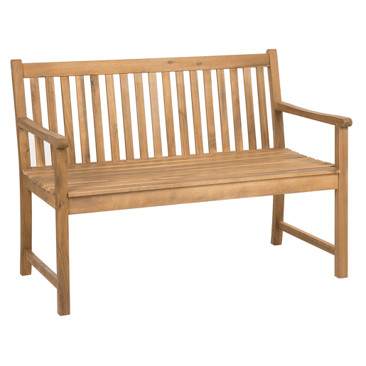 Banco de jardim VIVARA 120 cm Madeira de Acácia certificada Castanho claro