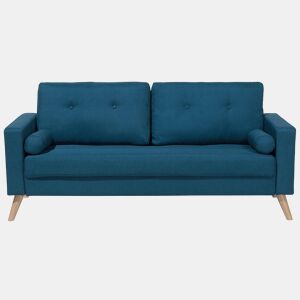 Sofá KALMAR Tecido Azul turquesa 2 lugares