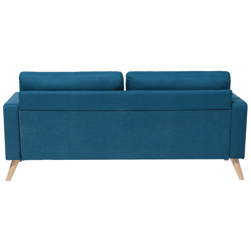 Sofá KALMAR Tecido Azul turquesa 2 lugares Sofá KALMAR Tecido Azul turquesa 2 lugares