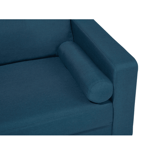 Sofá KALMAR Tecido Azul turquesa 2 lugares Sofá KALMAR Tecido Azul turquesa 2 lugares