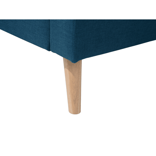 Sofá KALMAR Tecido Azul turquesa 2 lugares Sofá KALMAR Tecido Azul turquesa 2 lugares