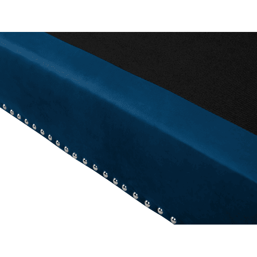 Sofá AVALDSENES Veludo Azul marinho 3 lugares