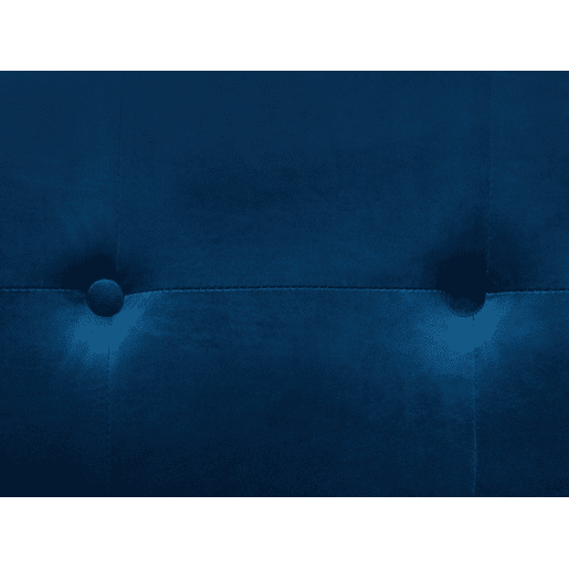 Sofá AVALDSENES Veludo Azul marinho 3 lugares