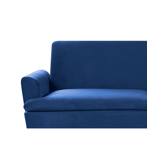 Sofá-cama VETTRE Veludo Azul marinho 3 lugares