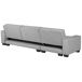 Beliani Sofá esquinero Poliéster ROMEDAL Beliani Sofá esquinero Poliéster ROMEDAL Gris Claro