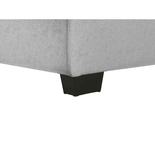 Sofá-cama de canto ROMEDAL Tecido Cinzento claro 3 lugares à esquerda