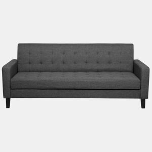Sofá-cama VEHKOO Tecido Cinzento escuro 3 lugares