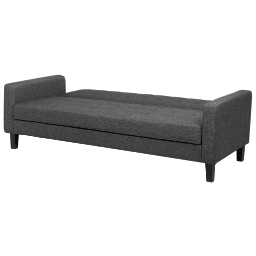 Sofá-cama VEHKOO Tecido Cinzento escuro 3 lugares