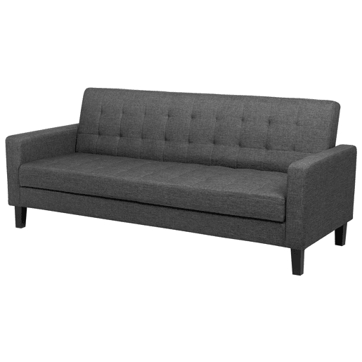 Sofá-cama VEHKOO Tecido Cinzento escuro 3 lugares