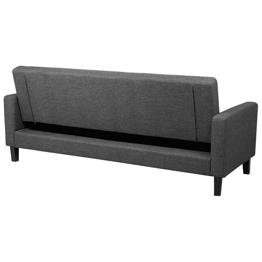 Sofá-cama VEHKOO Tecido Cinzento escuro 3 lugares
