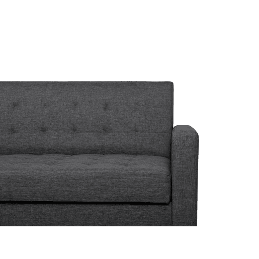 Sofá-cama VEHKOO Tecido Cinzento escuro 3 lugares