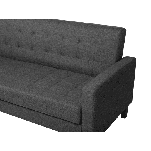 Sofá-cama VEHKOO Tecido Cinzento escuro 3 lugares