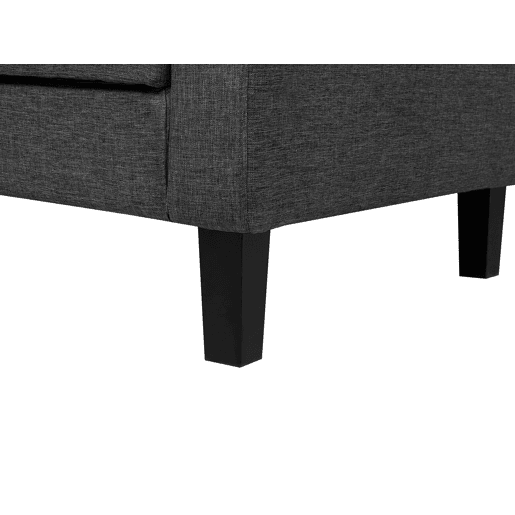 Sofá-cama VEHKOO Tecido Cinzento escuro 3 lugares