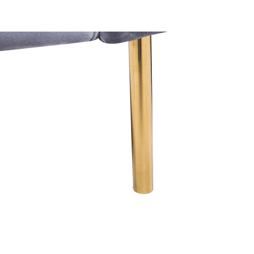 Sofá-cama VISNES Veludo Cinzento 3 lugares