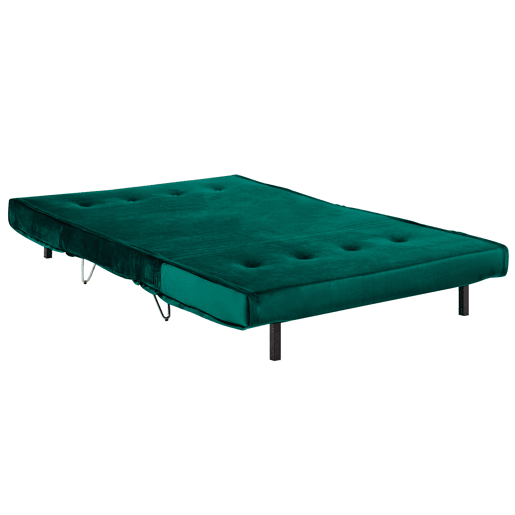 Sofá-cama VESTFOLD Veludo Verde escuro 2 lugares
