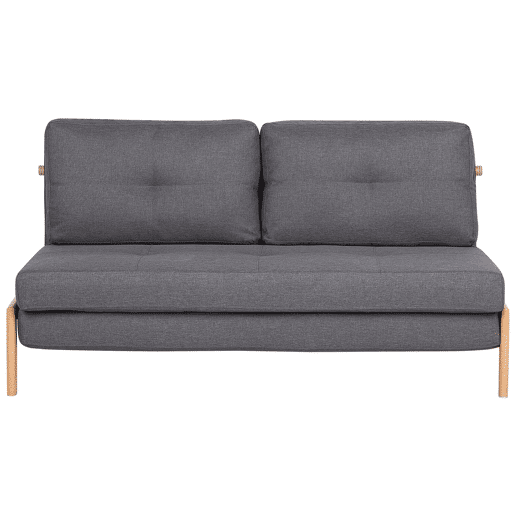 Sofá-cama EDLAND Tecido Cinzento escuro 2 lugares