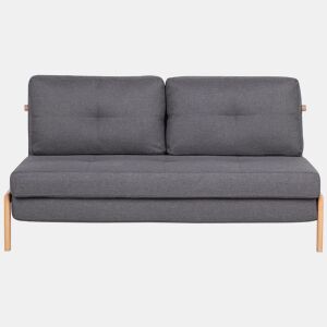 Sofá-cama EDLAND Tecido Cinzento escuro 2 lugares
