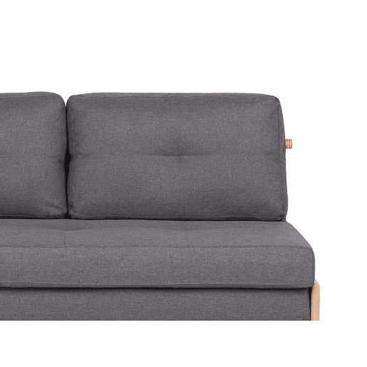 Sofá-cama EDLAND Tecido Cinzento escuro 2 lugares