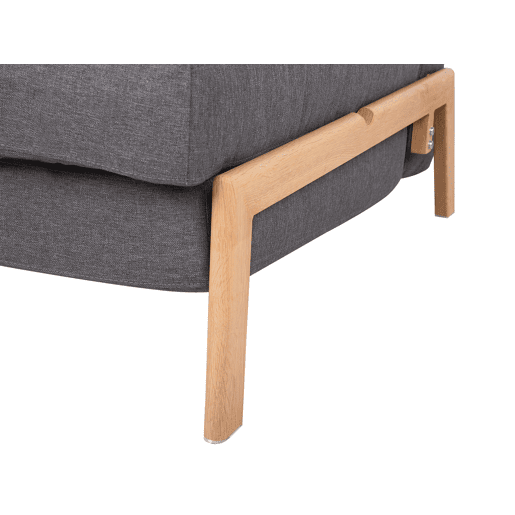Sofá-cama EDLAND Tecido Cinzento escuro 2 lugares