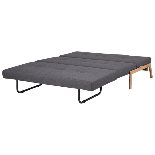 Sofá-cama EDLAND Tecido Cinzento escuro 2 lugares