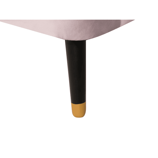 Sofá ALSVAG Veludo Rosa 3 lugares